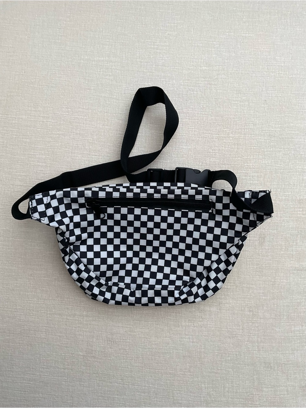 Checkered Black and White Waist Bag - Unbranded - Picture 2 of 6